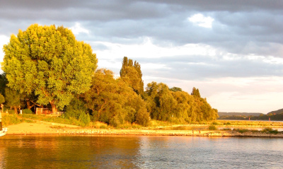 Abendstimmung am Rhein